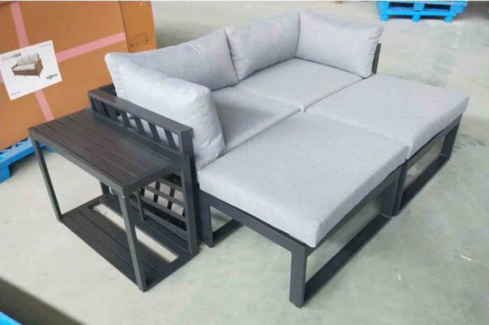 Garden Furniture Fabric Aluminum Outdoor Sofa - modern outdoor ... Luxury aluminum outdoor furniture