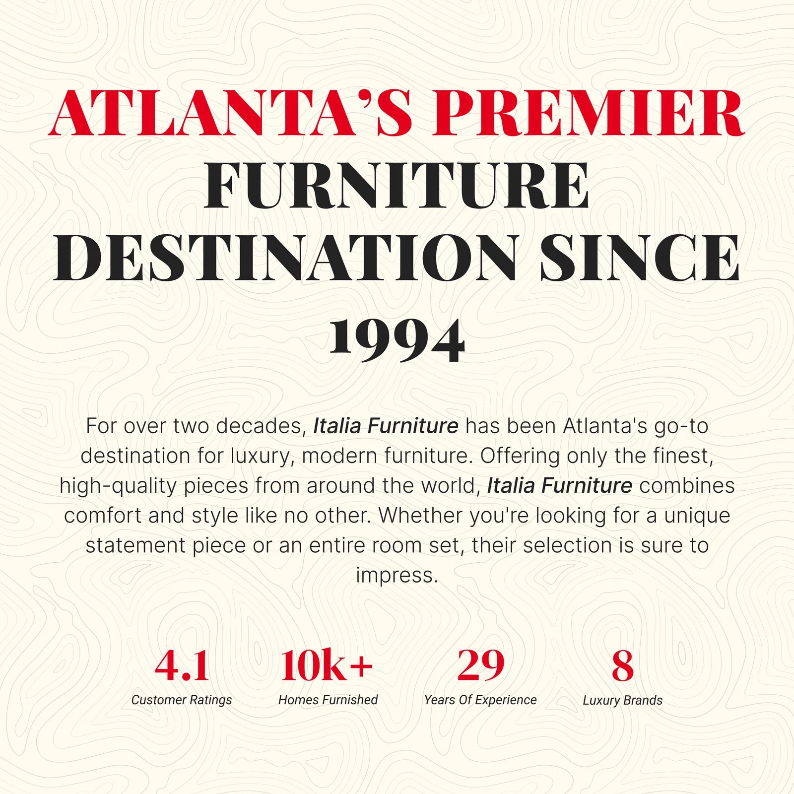 Atlanta's premier contemporary and leather furniture experts — Italia ... Atlanta luxury furniture stores